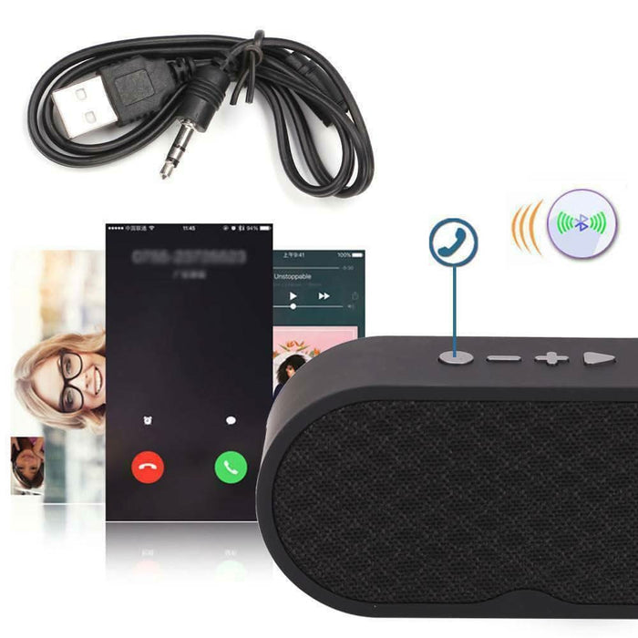 Rechargeable Wireless Bluetooth Speaker Portable Outdoor USB/TF/FM Radio Stereo - Battery Mate