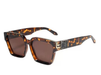 Retro Millionaire Sunglasses Square Metal Punk Rock Glasses - Battery Mate