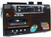 Retro Tape Recorder Cassette Player Outdoor Speaker AM FM SW1 SW2 Radio Single Tape - Battery Mate