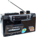 Retro Tape Recorder Cassette Player Outdoor Speaker AM FM SW1 SW2 Radio Single Tape - Battery Mate