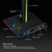 RGB Earphone Gaming Headset Holder Hanger Headphone Stand with 3.5mm 2 USB Ports - Battery Mate