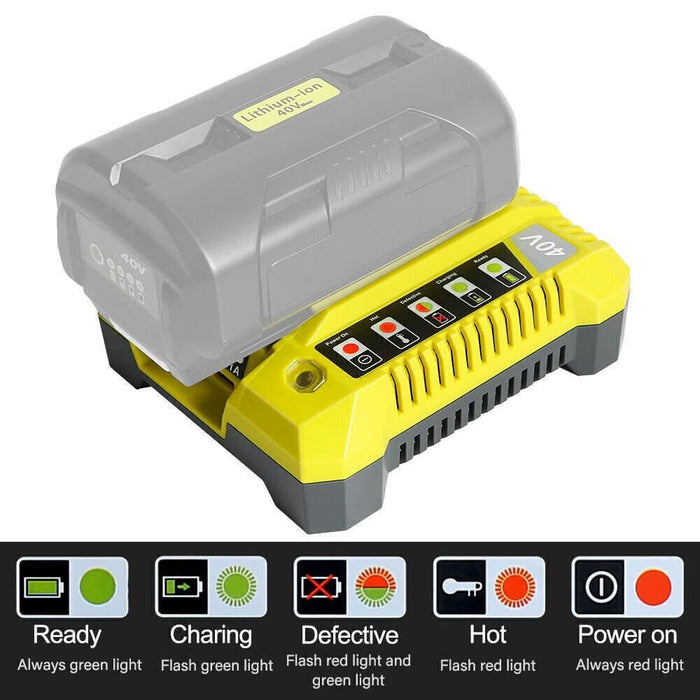 Ryobi 36V & 40V compatible Battery Charger BPL3626 BPL3626D BPL3640 BPL3640D BPL3626 - Battery Mate