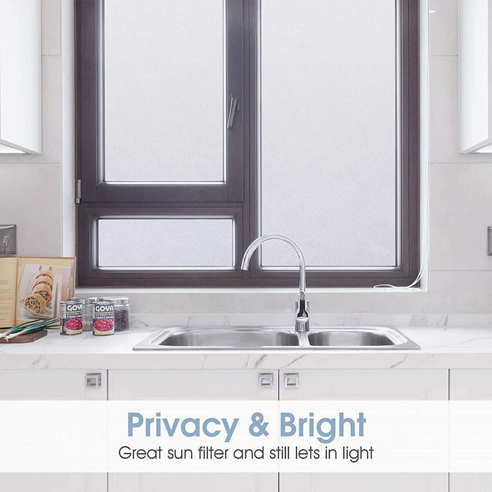 Sand Fix Window Sand Blast Clear Frosted Frosting Window Glass Removable Privacy Film ...