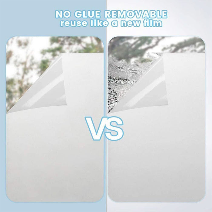 Sand Blast Clear Frosted Frosting Window Glass Removable Privacy Film 90cmX3m - Battery Mate