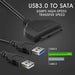 SATA to USB 3.0 Adapter Cable for 2.5" Hard Drive HDD Laptop Data Recovery PC AU - Battery Mate