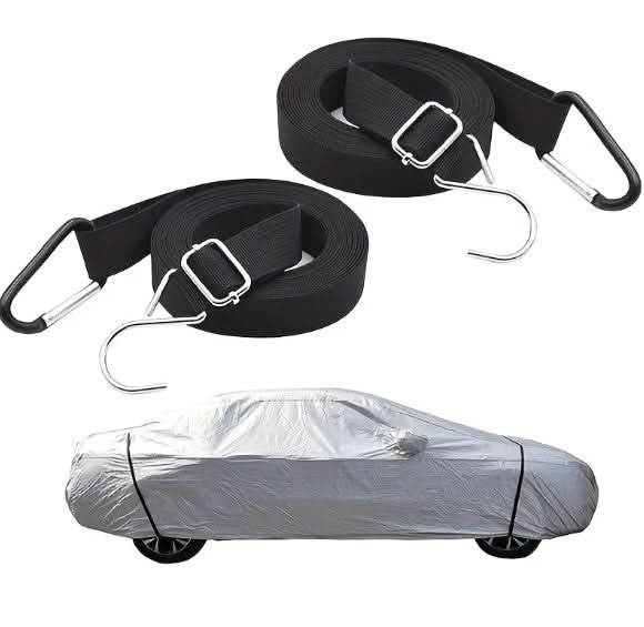 Secure Car Cover Universal Fit Wind Protector Straps L 430cm to 480cm - Battery Mate