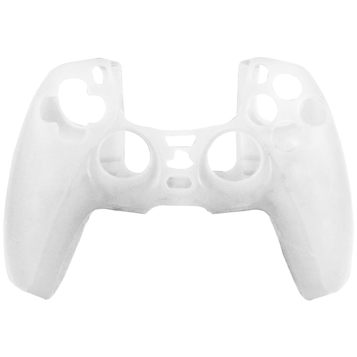 Silicone Cover For PS5 Controller Case Skin - Clear White Ultra Grip - Battery Mate