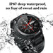 Smart Watch for Men with Bluetooth Call Sports Heart Rate Blood Pressure Oxygen Monitor | Black - Battery Mate