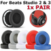 Soft Replacement Ear Pads for Beats by Dr. Dre Studio 2.0 3.0 Wired & Wireless | Black - Battery Mate