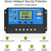 Solar Panel Charge Controller Regulator 12V/24V auto dual USB 20A Battery PWM - Battery Mate