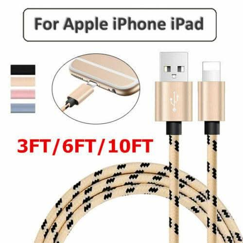 Super Fast Charge USB Cable Charger for iPhone X 8 7 6s 5 11 12 13 iPad 1M / 2M Cord - Battery Mate