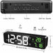 Table Clock with Temperature & Alarm | Modern Home Decor - Battery Mate