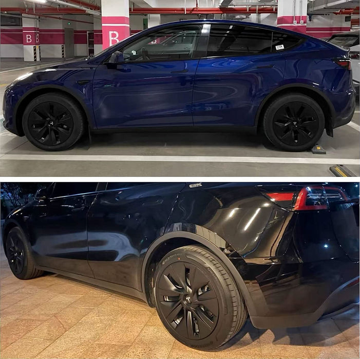 Tesla Model Y Gemini Turbine Wheel Cover Caps 19" Rim Hubcaps Hub Cap Set of 4 - Battery Mate