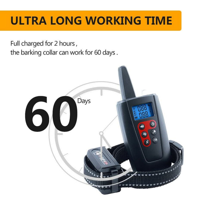 Training Electric Dog Pet E-Collar Obedience Remote Control Anti Bark-Shock - Battery Mate