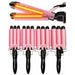 Triple 3 Barrel Ceramic Hair Curler Curling Iron Salon Styler Crimper Waver Hot [32mm] - Battery Mate