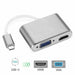Type-C 3.1 to 4K HDMI +VGA Port USB-C HUB Adapter Converter For MacBook iPad Pro - Battery Mate