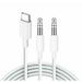 Type C USB-C to 3.5mm Male Audio AUX Cable Adapter For Car Stereo - Battery Mate