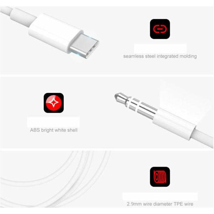 Type C USB-C to 3.5mm Male Audio AUX Cable Adapter For Car Stereo Samsung Huawei - Battery Mate