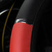 Universal 15" 38cm Leather Black Red Auto Car Steering Wheel Cover Non-slipS.GA - Battery Mate