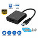 USB 3.0 Male to HDMI Female Adapter Converter Cable for Windows Mac HD 1080 - Battery Mate