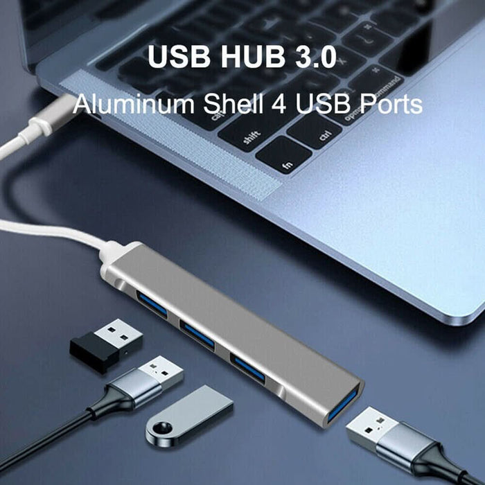 USB C HUB 3.0 Type C 4-Port Multi-Splitter OTG Adapter For Laptop Mac PC Android - Battery Mate