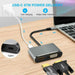 USB C to 4K HDMI VGA Multiport Adapter 4-in-1 Hub USB 3.0 Charging Power PD Port - Battery Mate