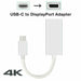 USB C USB 3.1 Type C to DisplayPort DP 4K Video Adapter Converter Cable 16cm - Battery Mate