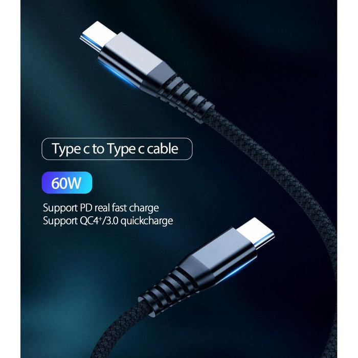 Type-C 3.1 Male to USB-C Male Charger Fast Charging Sync Data Power Cable*OR