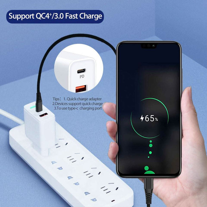 USB Type-C to USB C 3.1 Male to Male Sync PD Charging Cable Type C to Type C Mac - Battery Mate