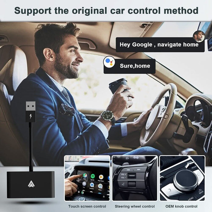 USB Wireless CarPlay Dongle Adapter for Android Car Auto Navigation Player - Battery Mate