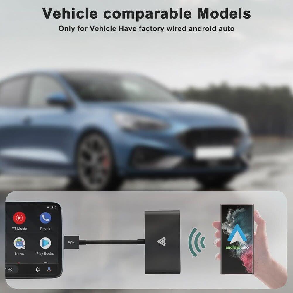 USB Wireless CarPlay Dongle Adapter for Android Car Auto Navigation Pl ...