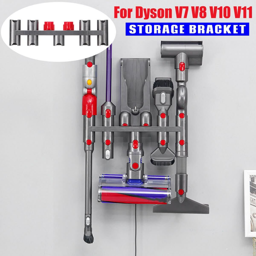 Vacuum Cleaner Wall Hanging Rack For Dyson V7 V8 V10 V11 V15 Holder Bracket Storage - Battery Mate