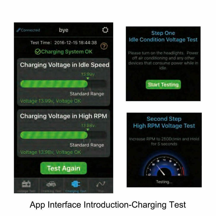 Vehicle Battery Monitor Via Bluetooth 4.0 Voltage Meter Auto Alarm Tester 12V - Battery Mate