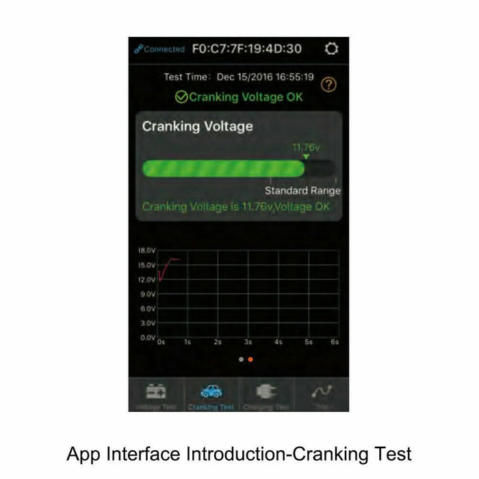 Vehicle Battery Monitor Via Bluetooth 4.0 Voltage Meter Auto Alarm Tester 12V - Battery Mate