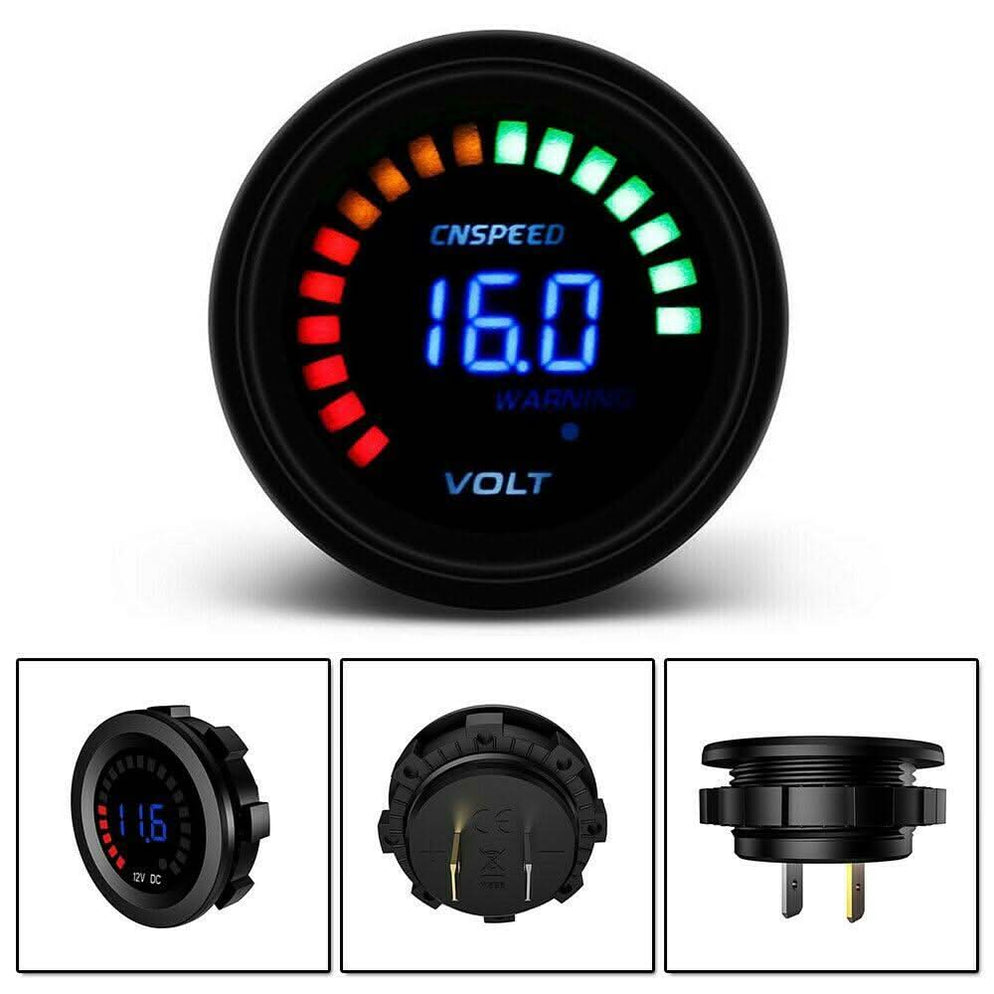 Volt Meter Dual Battery Monitor LED Digital DC 12v Car Boat Voltage Ma