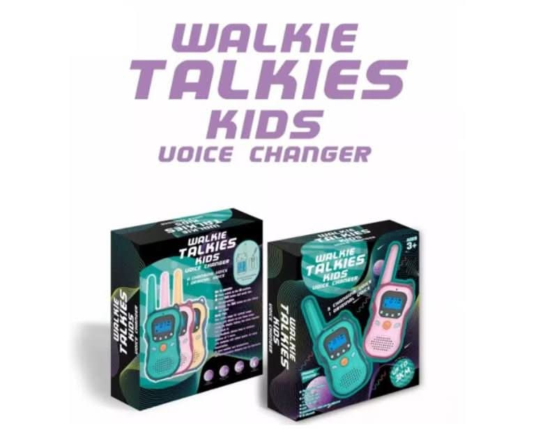 Walkie-talkie 3 KM Range Kids Communicator Toy with Voice Changer - Battery Mate