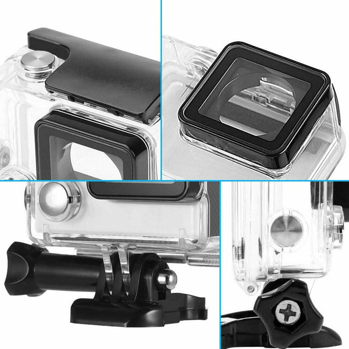 Waterproof Diving Protective Case Housing For Go Pro GoPro Hero 3 3+ 4 Camera - Battery Mate