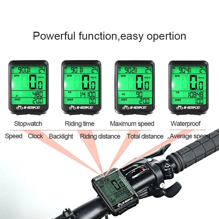 Waterproof Wireless Mountain Bike Computer Bicycle Speedometer Cycle O ...