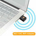 WiFi Wireless Dongle Dual Band 600Mbps AC600 Lan Network Adapter 2.4GHz 5GHz - Battery Mate