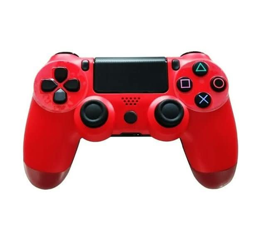 Wireless Bluetooth Controller Compatible Playstation 4 PS4 Controller Gamepad - Red - Battery Mate