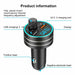 Wireless Car FM Transmitter Bluetooth Radio MP3 Music Player USB Dual Charger - Battery Mate