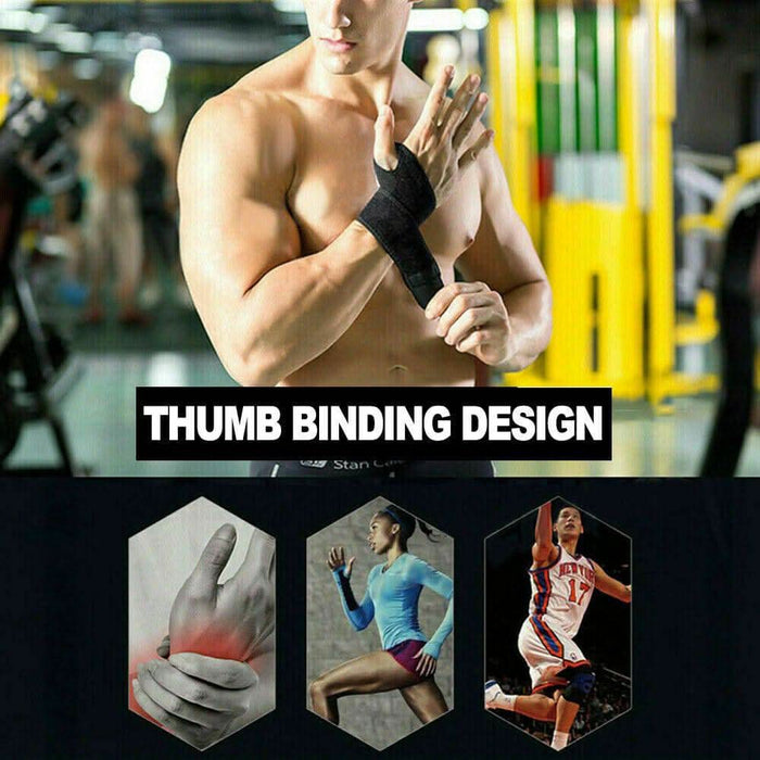 Wrist Support Pain Relief Splint Brace Protection Strap Carpel Tunnel CTS RSI - Battery Mate