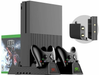 Xbox One Vertical Charger Stand with Cooling Fan - Dual Charging Docking Station - Battery Mate